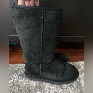 Tall UGGs, Black, Size 8